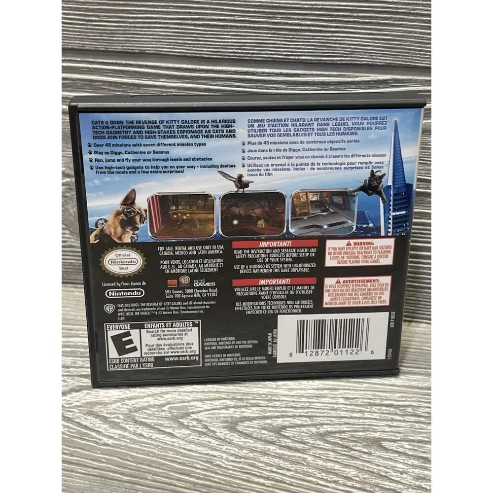 Cats & Dogs The Revenge of Kitty Galore The Videogame (Nintendo DS) Complete